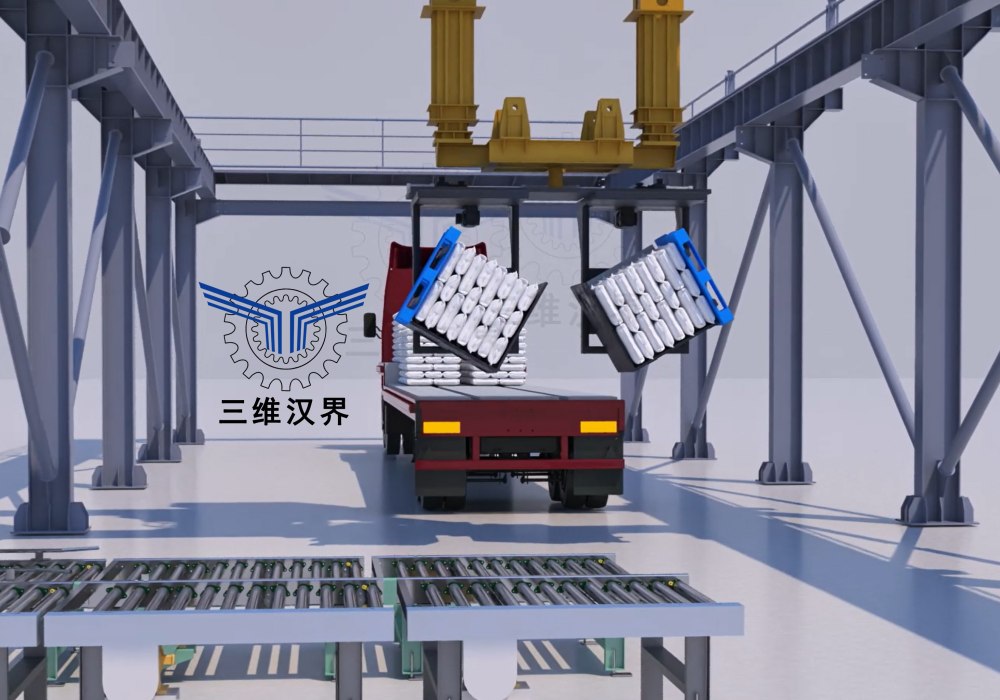 托盤翻轉(zhuǎn)全自動裝車機(jī)